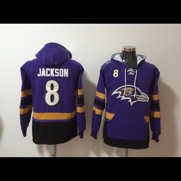 lamar jackson jersey hoodie